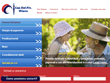 Tablet Screenshot of capitalfinmilano.com